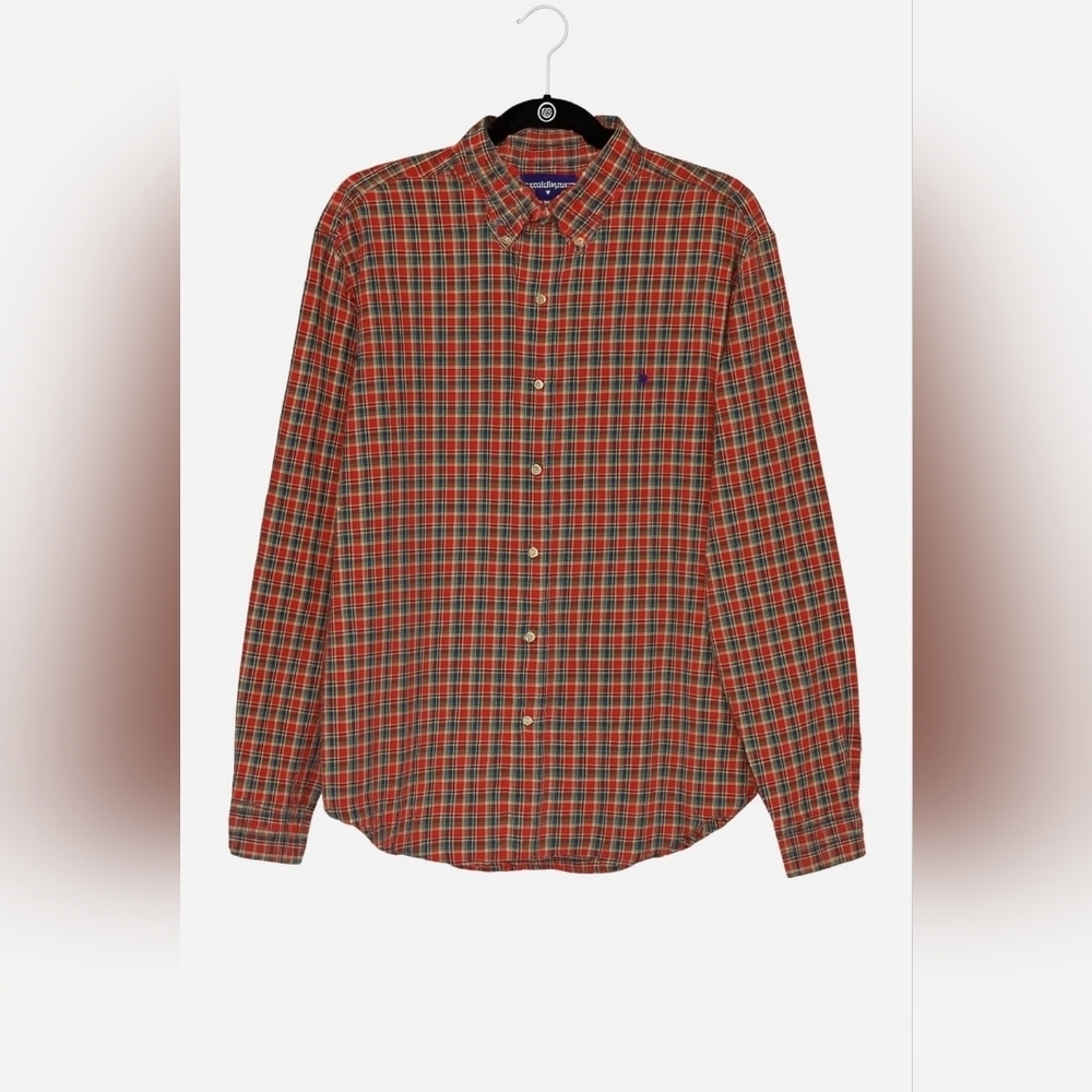 Ralph Lauren Classic Fit Plaid Button-Down Shirt Men’s Large